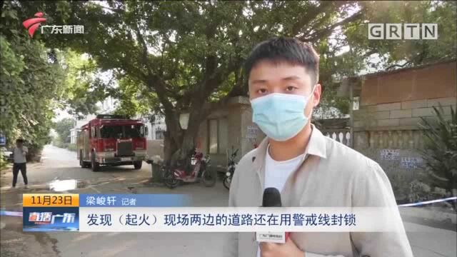 广州荔湾:玻璃厂突发大火 浓烟直冲天际