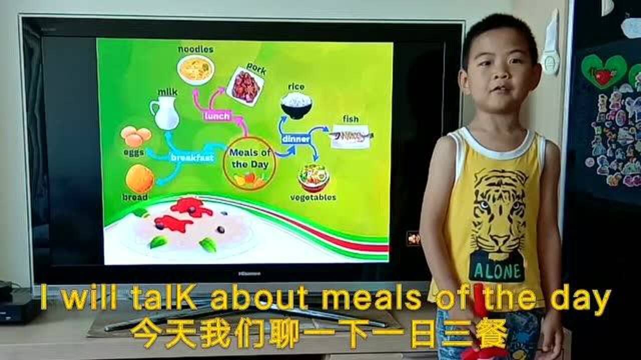 思维导图学英语第4集介绍一日三餐mealsoftheday