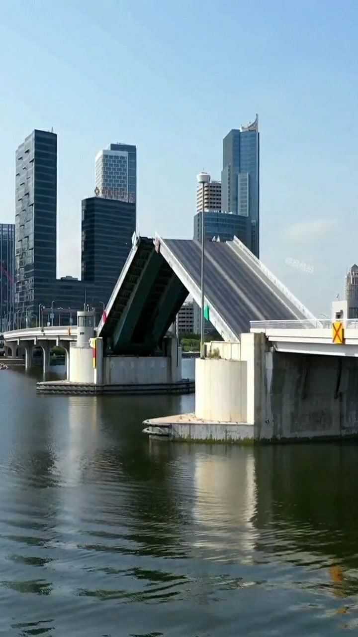 中国最牛的大桥,天津海河开启桥