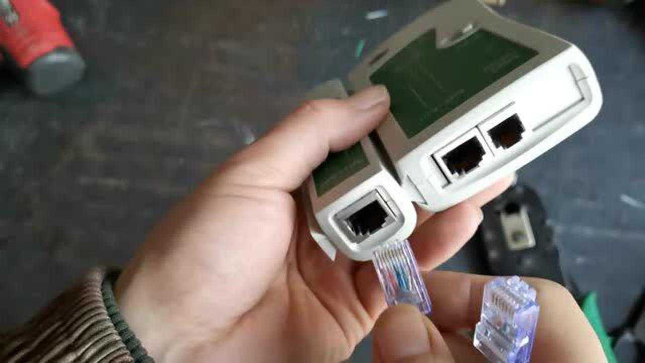 监控网线水晶头接线方法与测试仪的通断测试