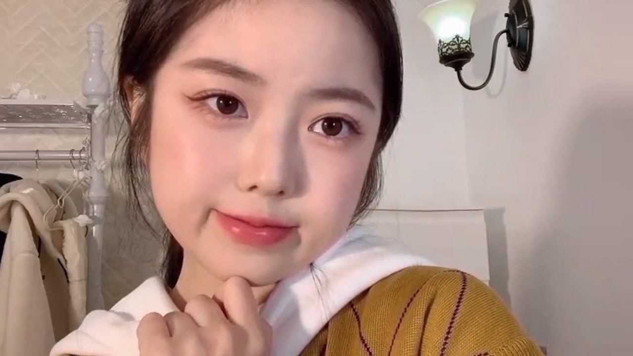 秋季韩系必备的奶茶mm妆圆脸妹妹也可以温温柔柔吖