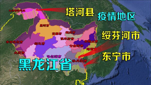 黑龙江省的东宁市、绥芬河市、塔河县都在哪里?