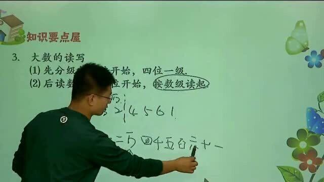 小学四年级数学,大数的认识知识点,一节课彻底学会