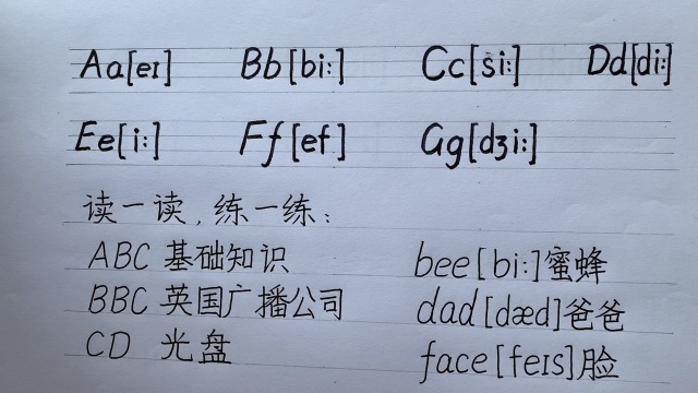 循序渐进学26个英语字母的正确发音(1)