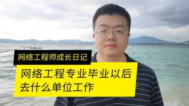 网络工程专业毕业以后去什么单位工作