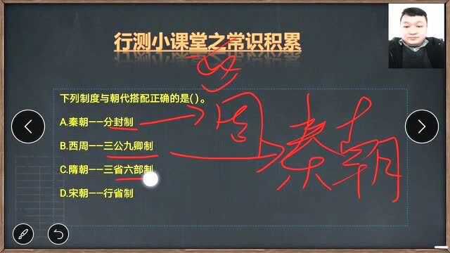 行测小课堂之常识积累(分封制、三公九卿制等)