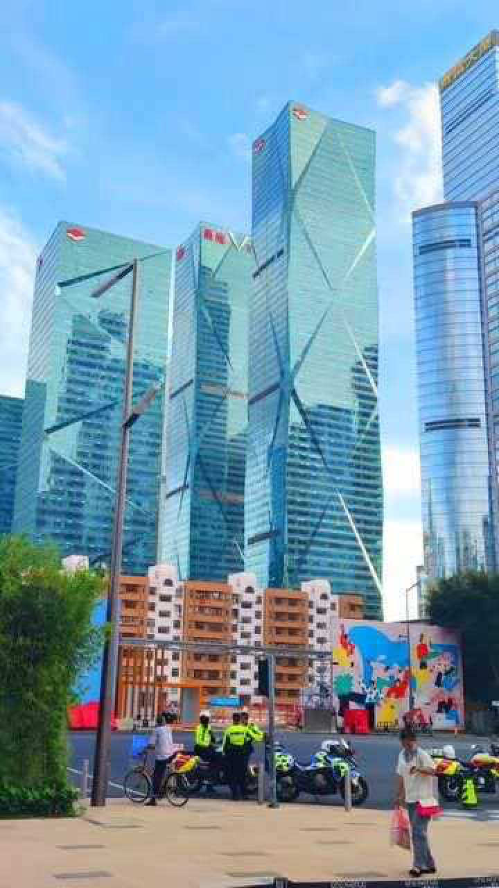 深圳福田CBD,是中国200米以上摩天大楼最多最密集的城市_高清1080P在线观看平台_腾讯视频
