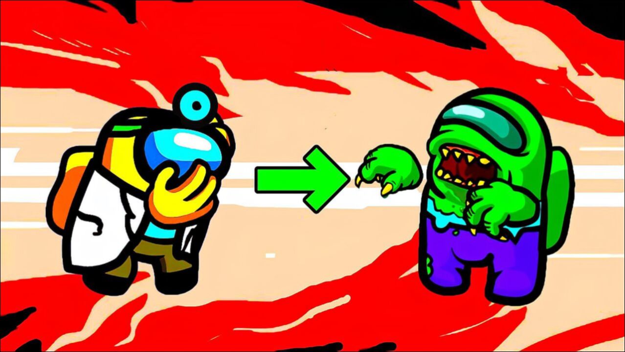 amongus我们之中游戏动画:僵尸太空人