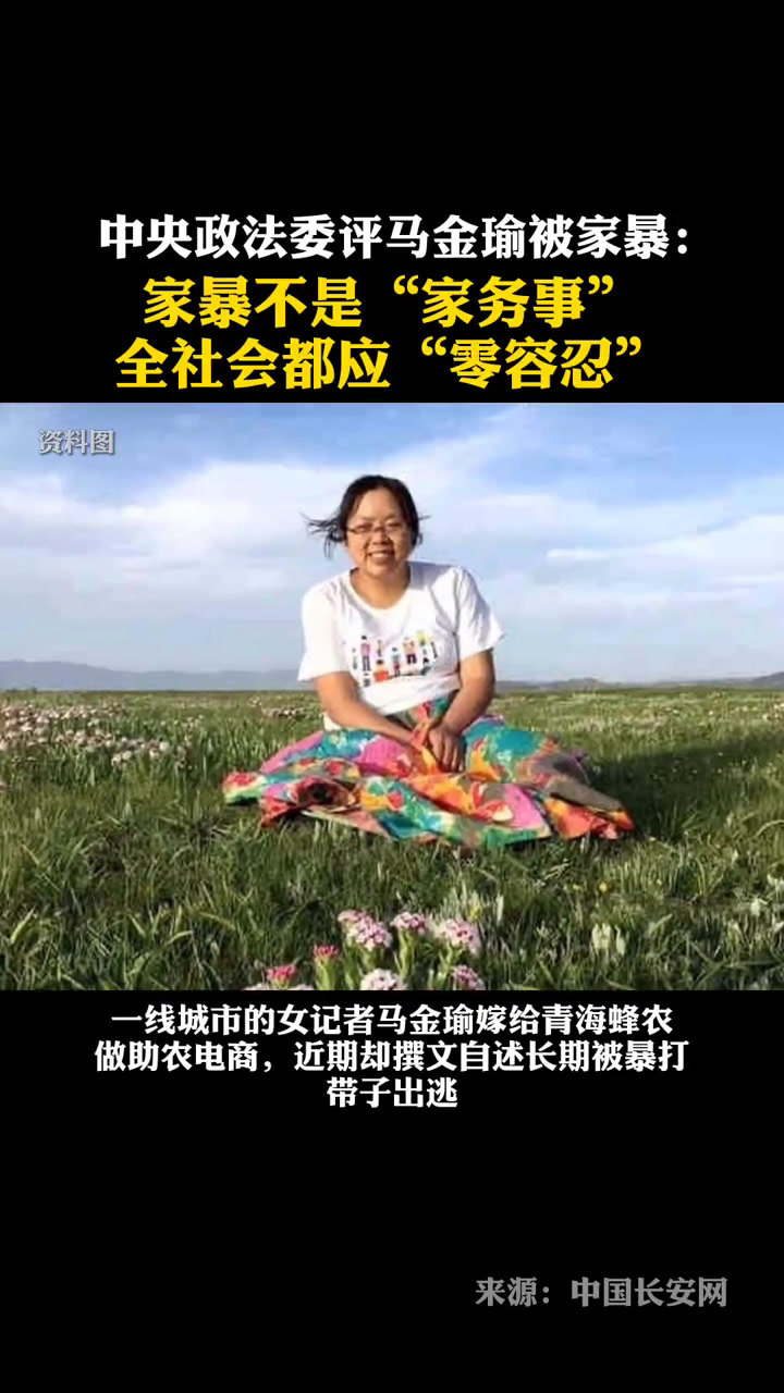 中央政法委评马金瑜被家暴家暴全社会都应零容忍
