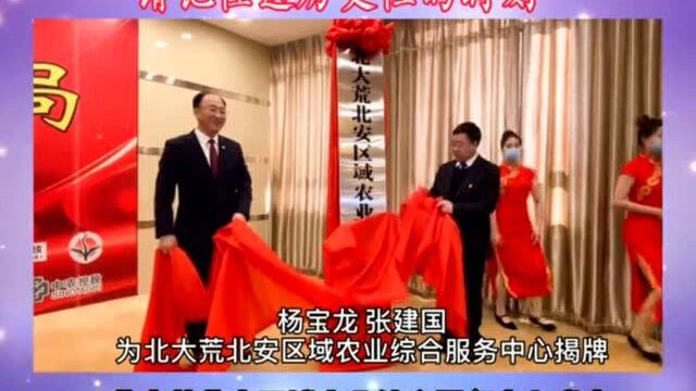 北大荒北安区域农业综合服务中心揭牌成立 杨宝龙出席揭牌仪式并致辞