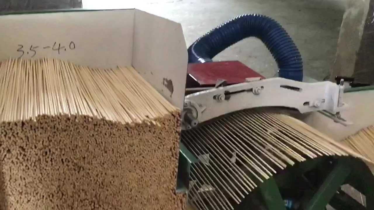 阿宝机械制造生产竹签烧烤签削尖成型机