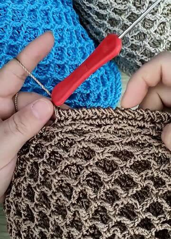 倒钩针的编织方法,慢动作手把手教学,你学会了吗?