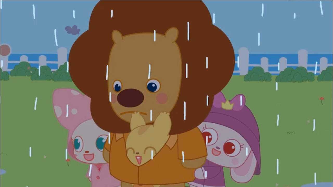 小鹿杏仁儿15:穿着雨衣去踩水,闪电却产生了奇怪的想法