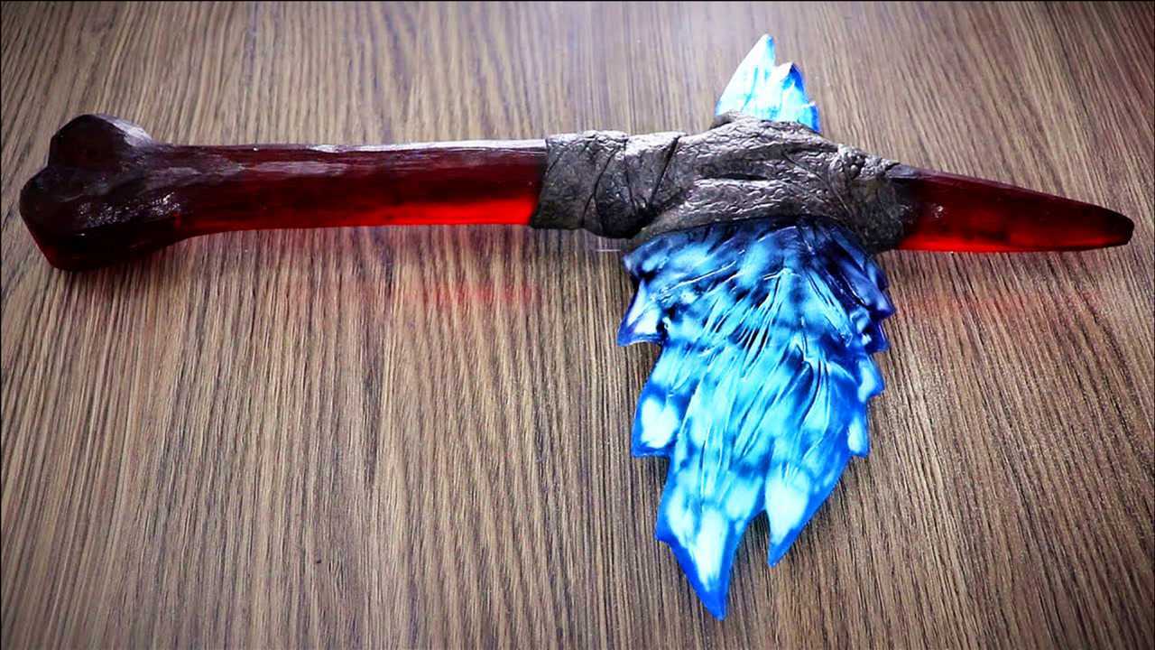 自制金刚的斧子,这创意太牛了,成品那叫一个精致