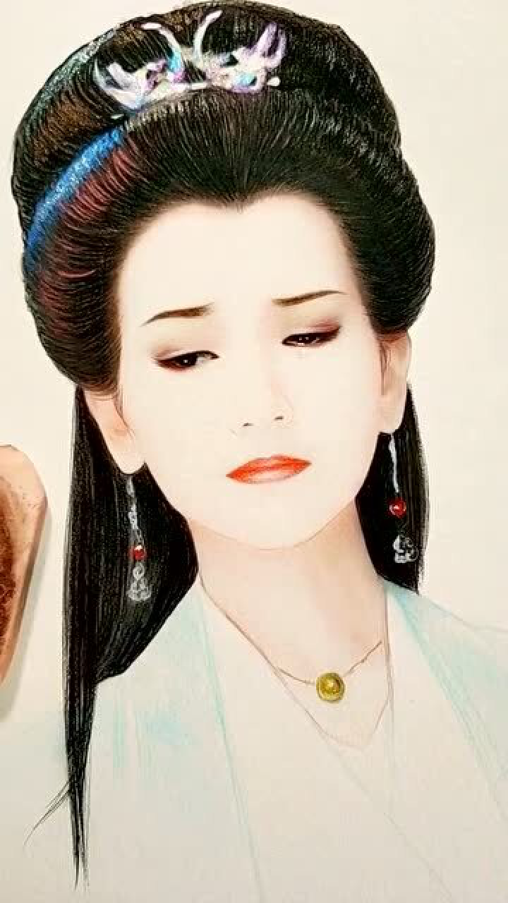 手绘新白娘子传奇的白素贞赵雅芝老师简直和真人相似度百分百