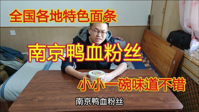 全国各地特色面条,南京鸭血粉丝,小小一碗味道不错