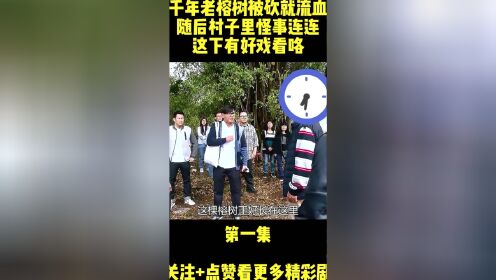 千年老榕树被砍就流血 随后村子里怪事连连 这下有好戏看咯