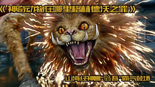 中国神兽到哪里都是王者，“驺吾”霸气登场，神奇动物在哪里2格林德沃之罪#电影HOT大赛#
