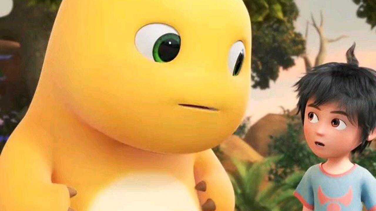 小奶龙真是个小机灵鬼.想到这种方法对抗七步蛇.