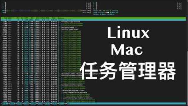 Linux和Mac平台下通用的终端软件htop,包括具体安装和使用方法.