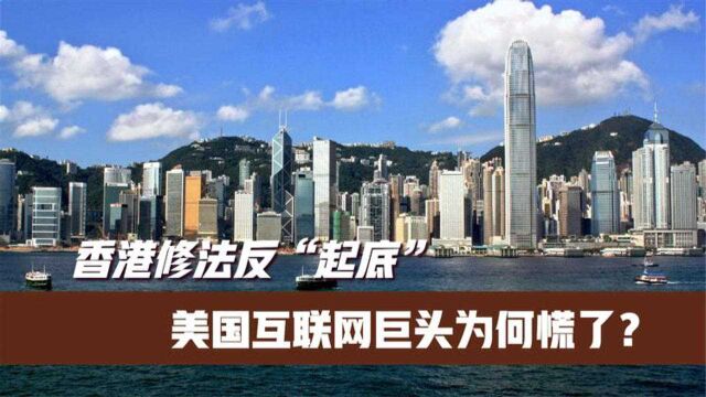 香港修法反“起底”,美国互联网巨头为何慌了?