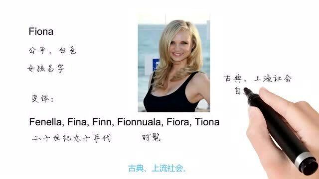 英语单词背后的文化,取个英文名之Fiona公平,轻松学英语