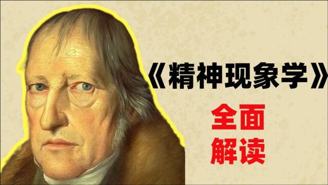 【黑格尔哲学】一个视频了解黑格尔成名之作《精神现象学》!