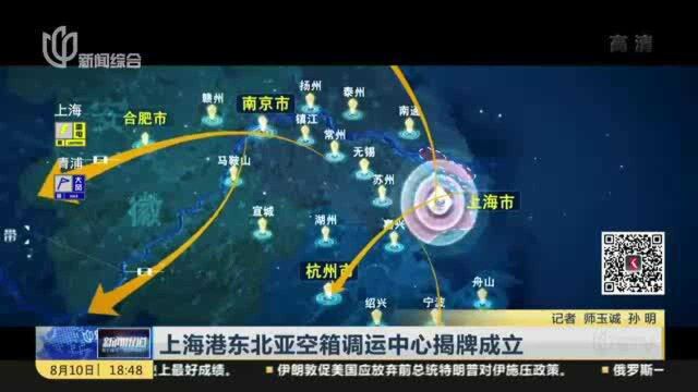 上海港东北亚空箱调运中心揭牌成立