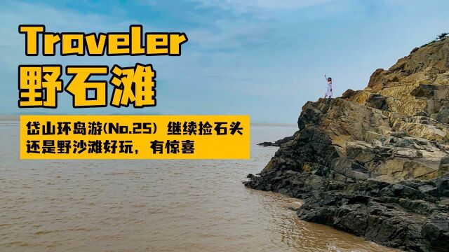 舟山野沙滩赶海,礁石上发现化石?岱山岛渔人码头这野地露营绝佳 #开拍了,我的新生活#