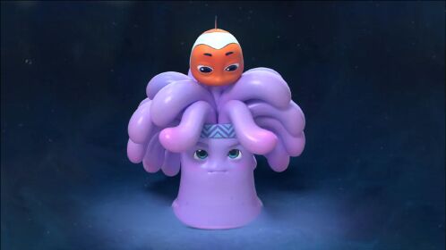 美少女海葵个不大海里盛开像朵花触手毒素是它们的保护手段