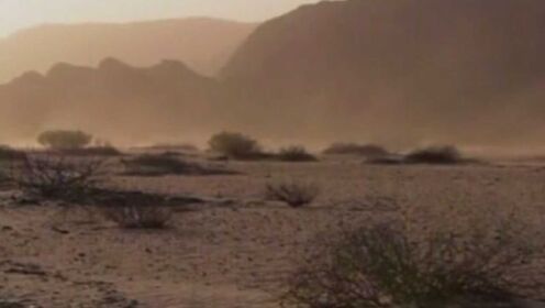 纳米比亚沙漠，成千吨的沙子，以40英里的时速飞舞着