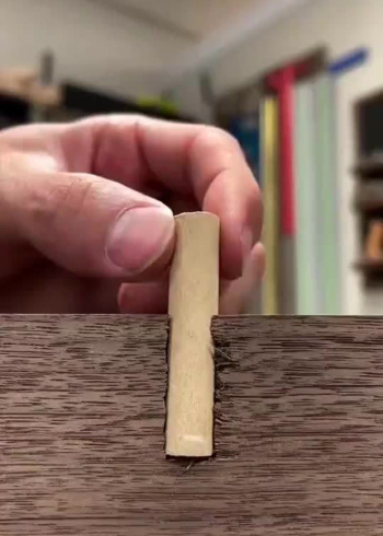 如何修复松动的木销钉看完师傅的操作,让我又学会了一招