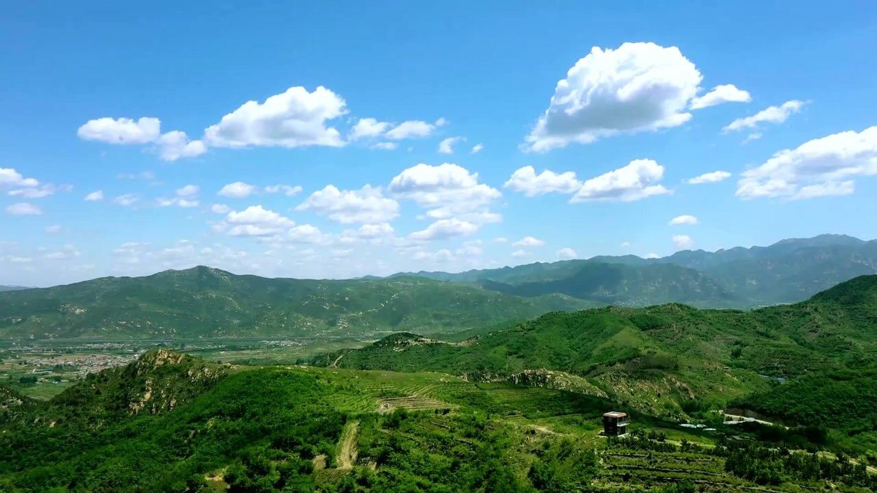 山东泰山九女峰乡村度假区自然风光巍峨秀丽