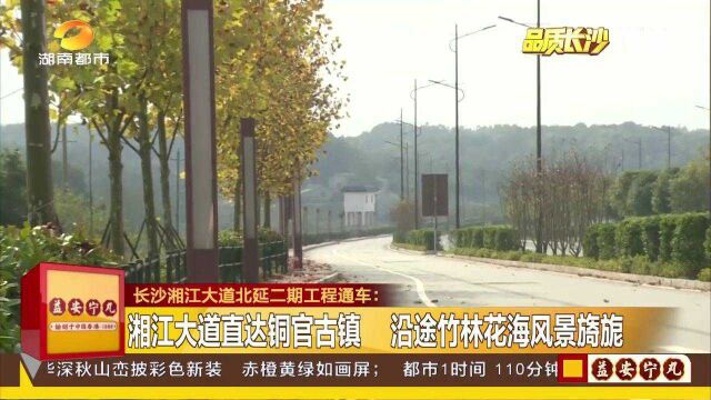 直达铜官古镇!长沙湘江大道北延二期工程通车 沿途竹林花海风景旖旎