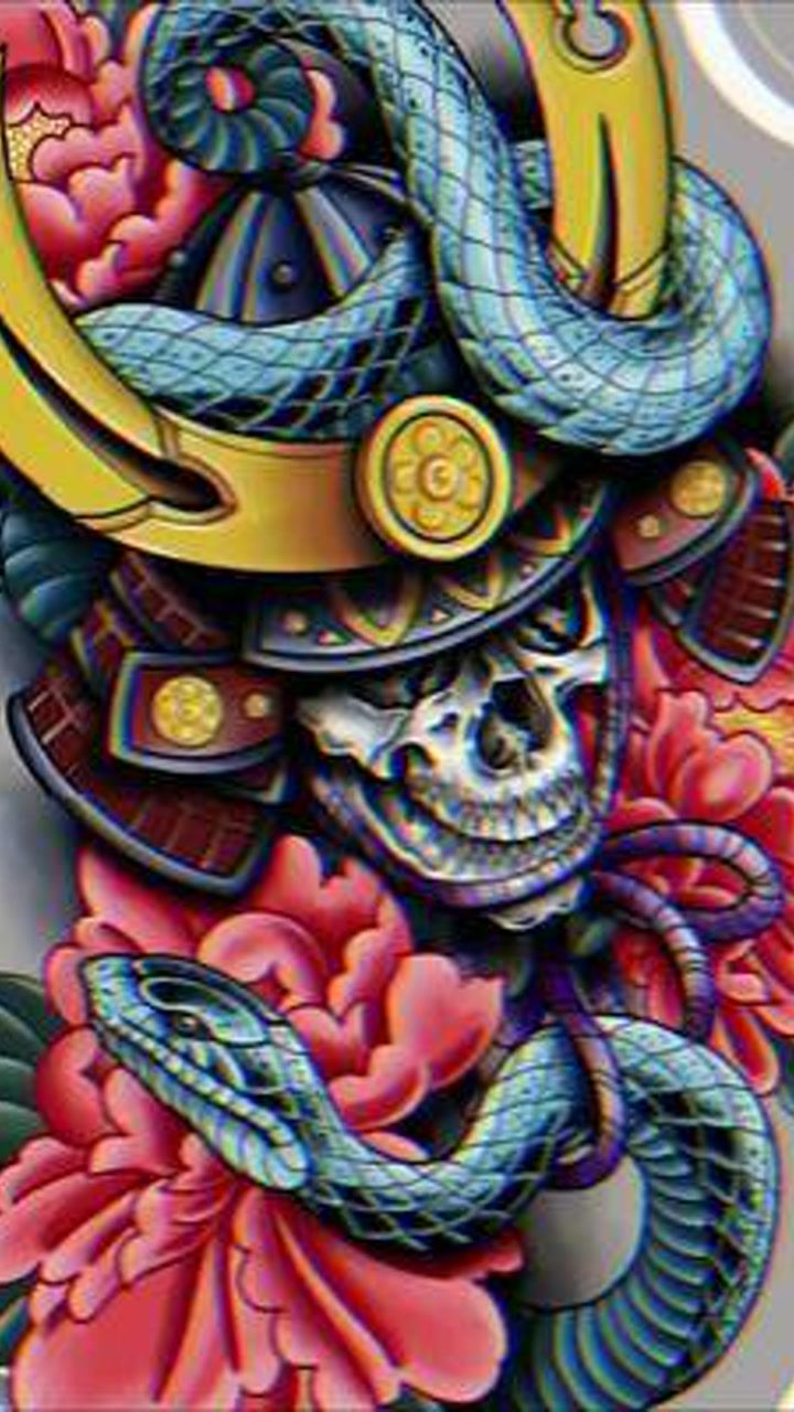 鬼武士 #纹身 #纹身图案手稿_腾讯视频