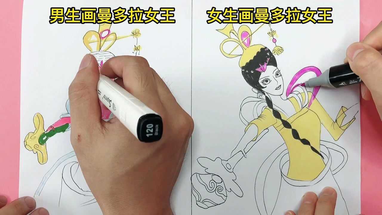 怎么画叶罗丽曼多拉图片