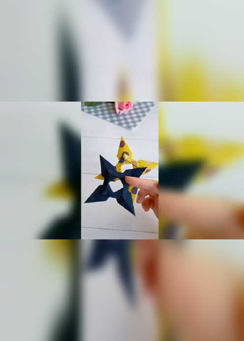 超炫酷的折纸简单几步就能完成,快来试试吧!小朋友们肯定超级喜欢!