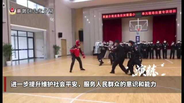 平时多流汗,战时战之能胜,武汉黄陂启动“全警实战大练兵”