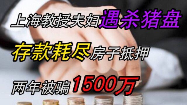 上海教授夫妇遇“杀猪盘”,存款耗尽、房子抵押,两年被骗1500万