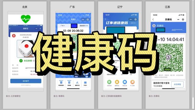 全国各地健康码长什么样子?