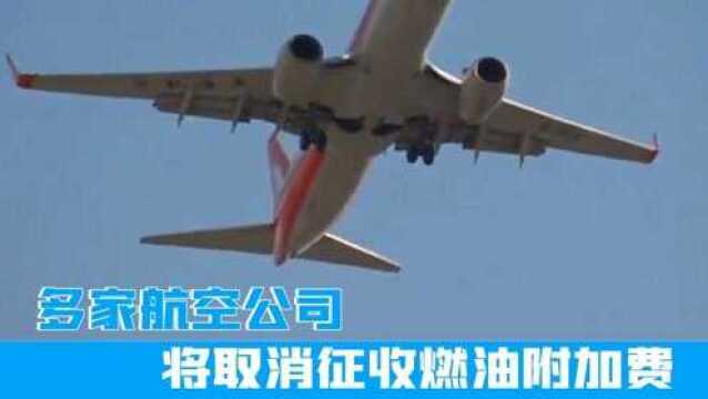 国内航线取消征收燃油附加费!多家航空公司已宣布