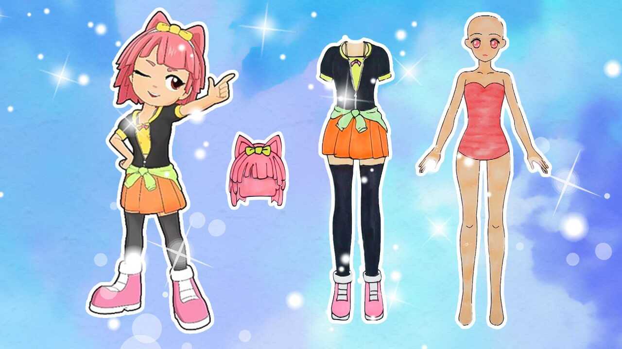 手工纸娃娃玩具:纸娃娃装扮,《斗龙战士6》玫装扮_腾讯视频