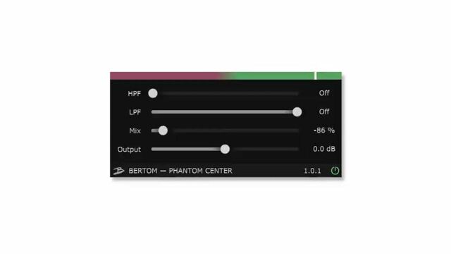 Bertom Phantom Center  Free stereo imager plugin