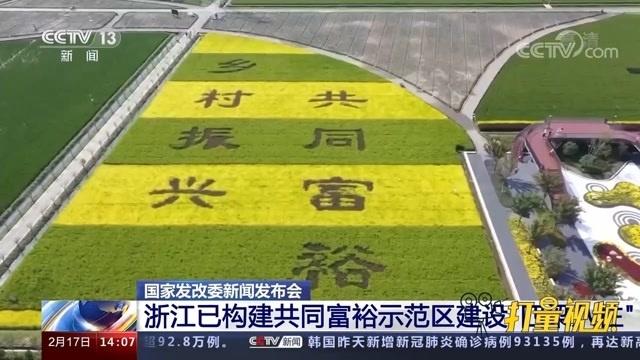 国家发改委浙江已构建共同富裕示范区建设四梁八柱