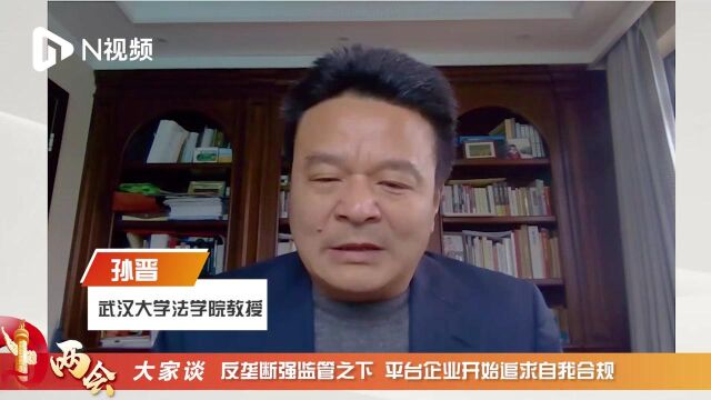 武汉大学孙晋:反垄断强监管之下,平台企业开始追求自我合规