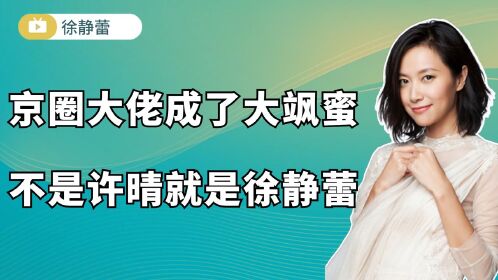 徐静蕾:京圈大佬成了大飒蜜的,不是许晴就是徐静蕾这个女人