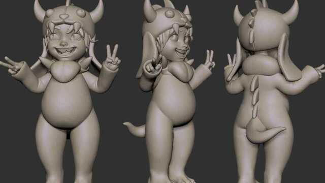 ZBrush【英雄联盟】努努角色雕刻教程.zbrush基础教程