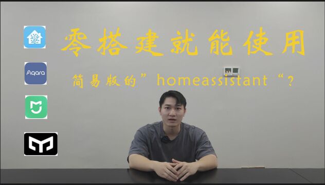 零搭建就能使用的简易版”homeassistant“?