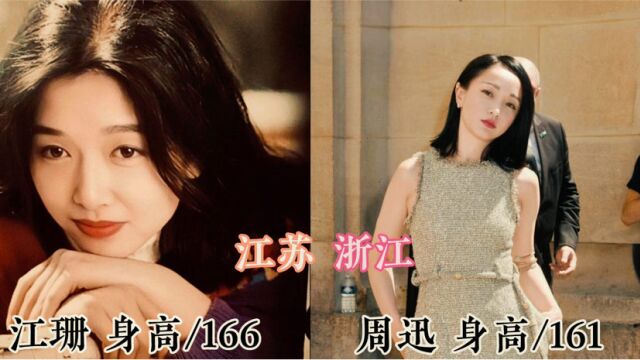 17位江苏女星对比浙江,谁更胜一筹,你最喜欢谁