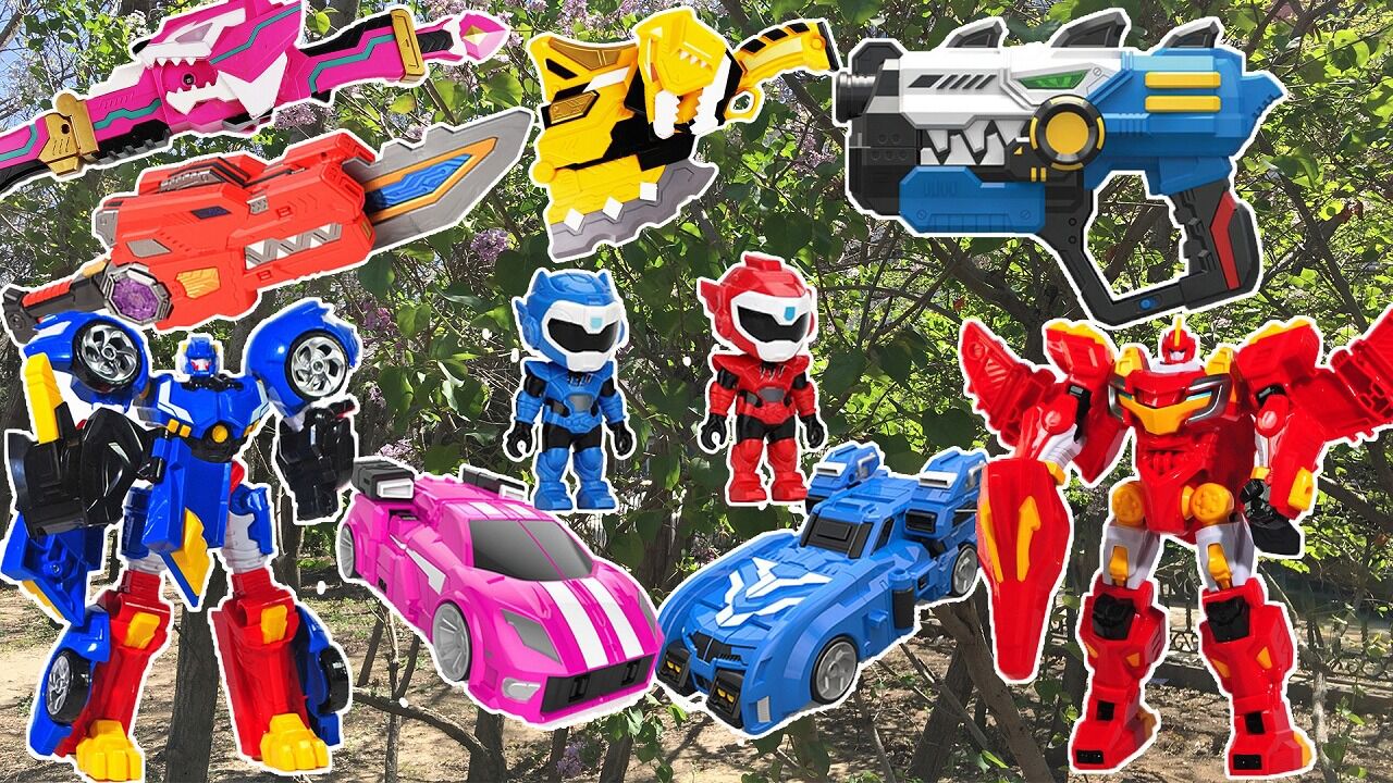 安迪户外发现宝藏,迷你特工队雷霆炫龙机甲霹雳炎龙机甲